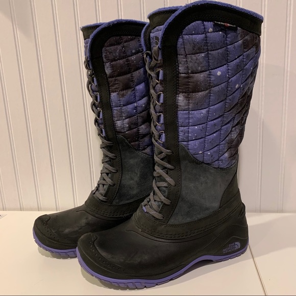 The North Face Shoes - TNF Thermoball purple tall galaxy winter boots snow boots